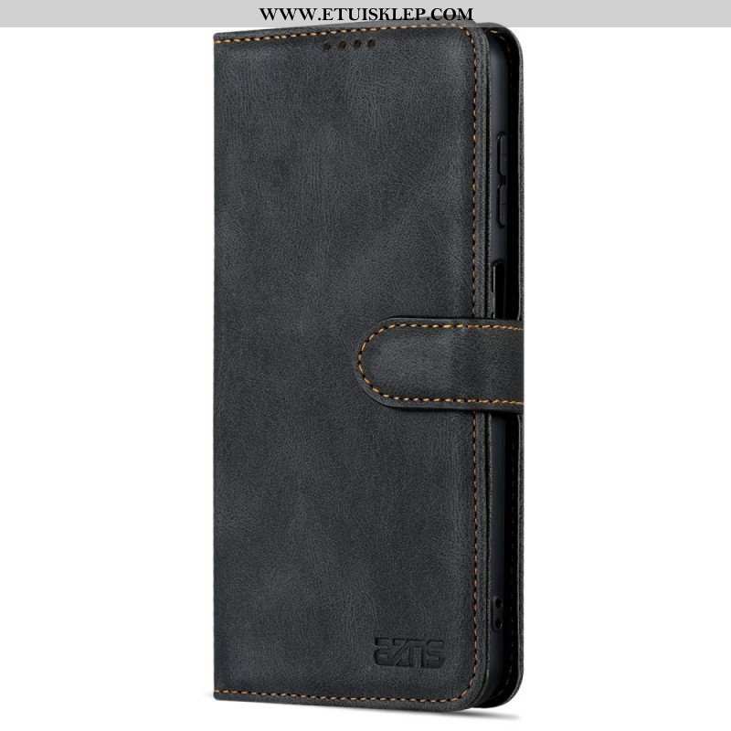 Etui Folio do Samsung Galaxy A13 z Łańcuch Paski W Stylu Vintage Azns